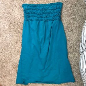 strapless dress or bathing suit cover up